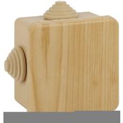 Коробка распаячная ОП КОР 80х80х50мм с гермовводами 7 вх. IP54 сосна Эра Б0043225