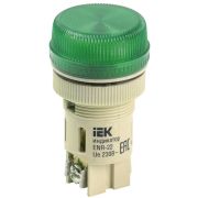 Лампа светосигнальная ENR-22 d22мм 240В AC зел. цилиндр неон IEK BLS40-ENR-K06