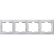 Рамка 4-м КВАРТА РГ-4-КБ горизонт. бел. GENERICA EMK40-K01-DM