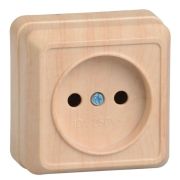 Розетка 1-м ОП Октава 10А IP20 без заземл. сосна GENERICA ERO10-K03-10-DC